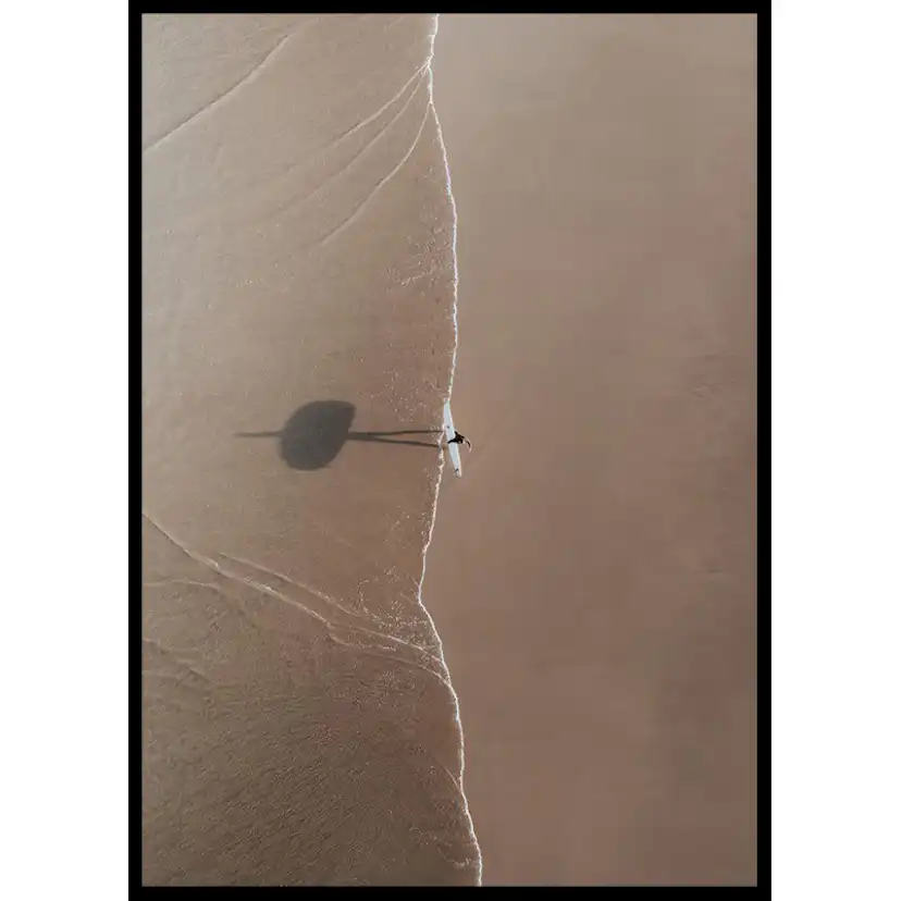 Poster Gallerix Surfer Drone View