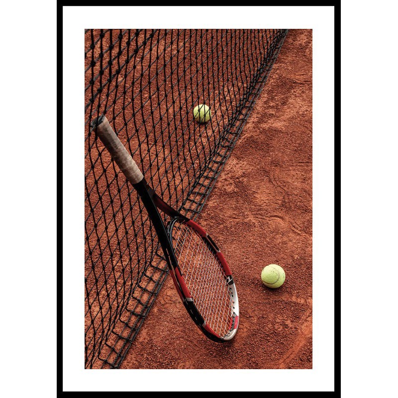 Poster Gallerix Tennis Racket & Court