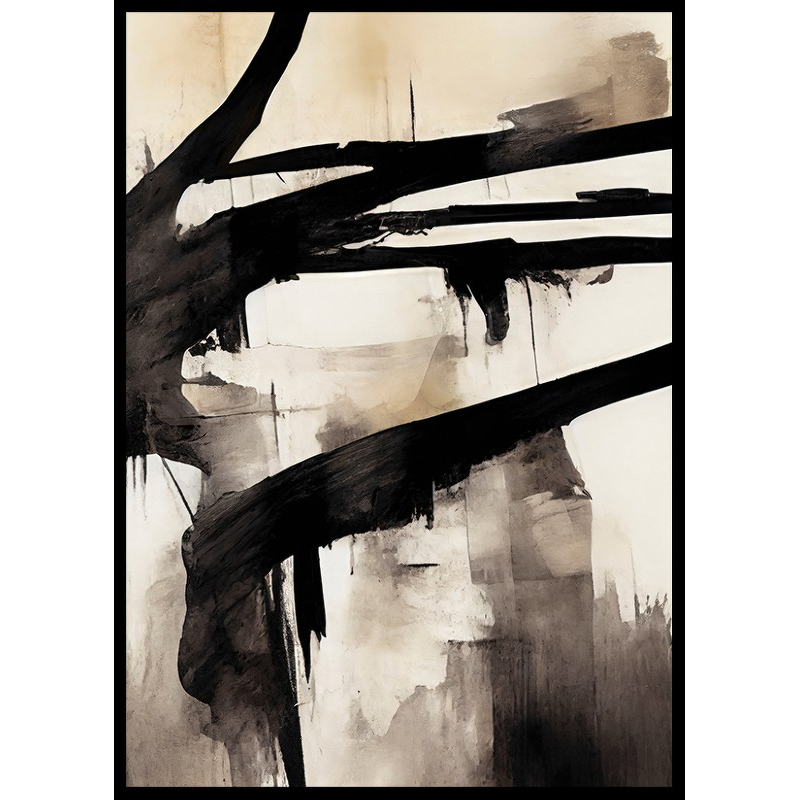 Poster Gallerix Abstract Flowing Paint No2