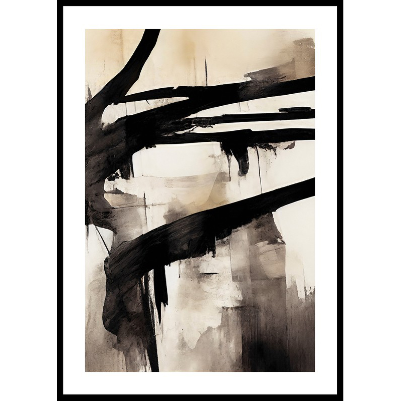 Poster Gallerix Abstract Flowing Paint No2