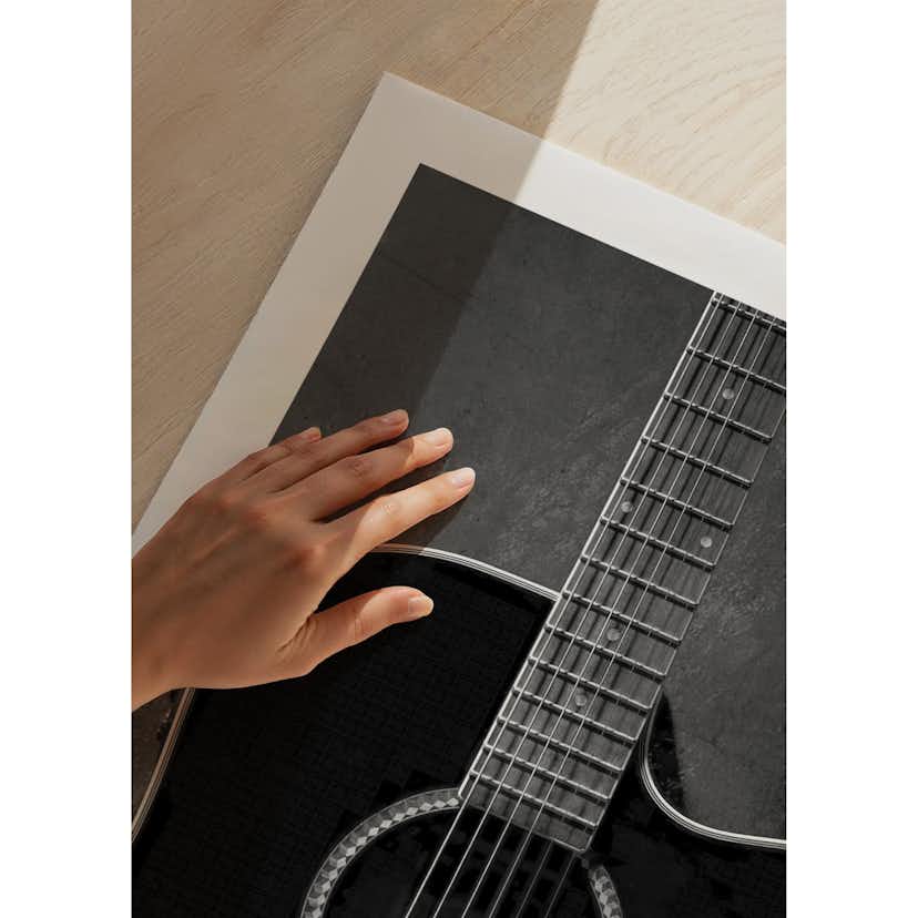 Poster Gallerix Black Guitarr