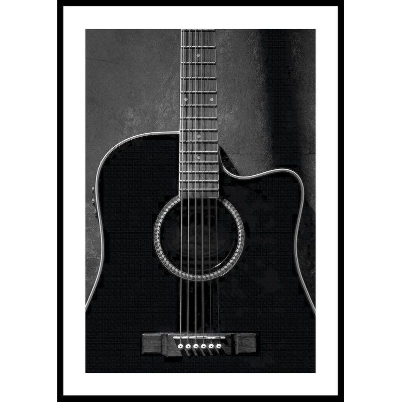 Poster Gallerix Black Guitarr