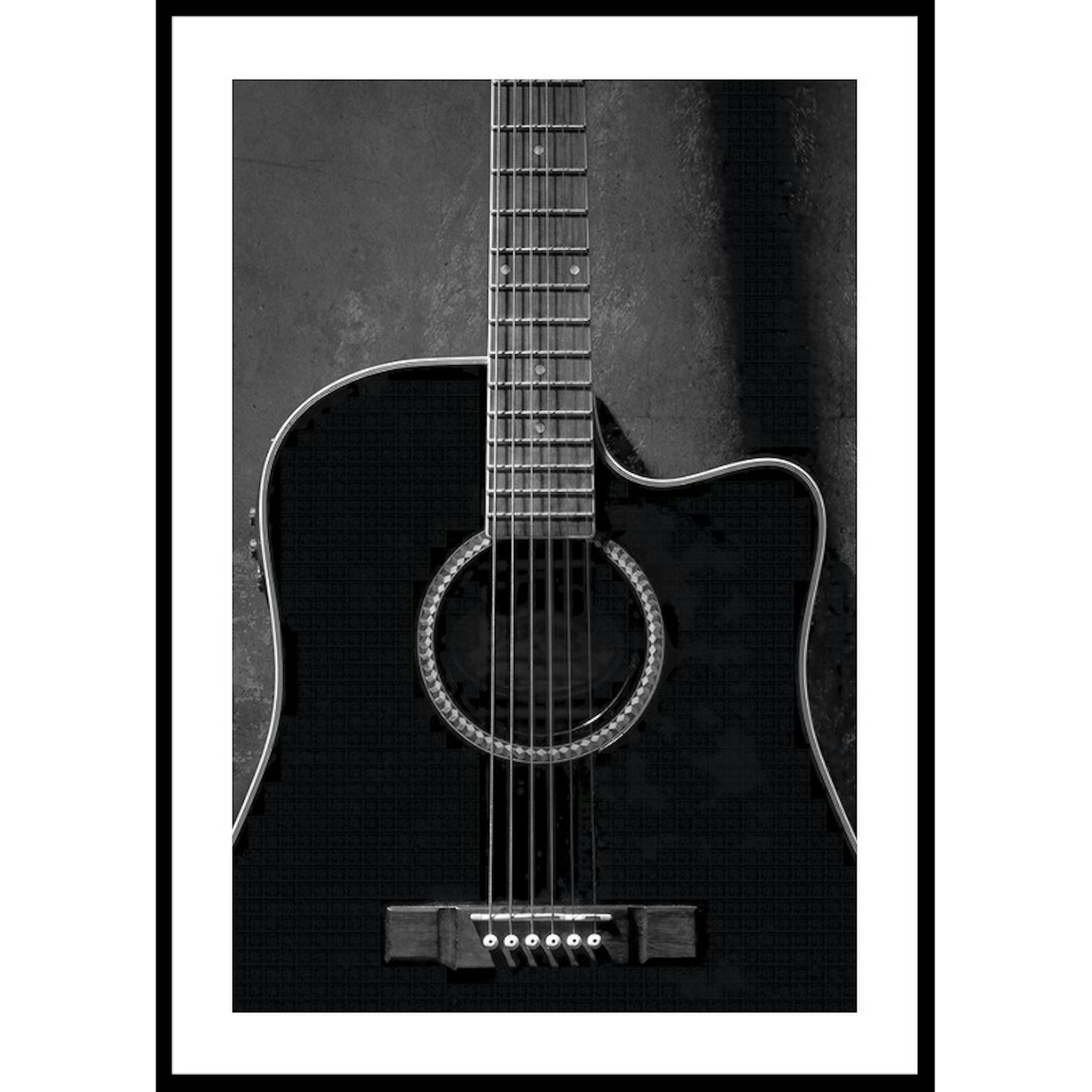 Poster Gallerix Black Guitarr