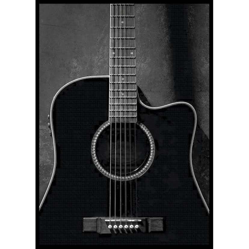 Poster Gallerix Black Guitarr