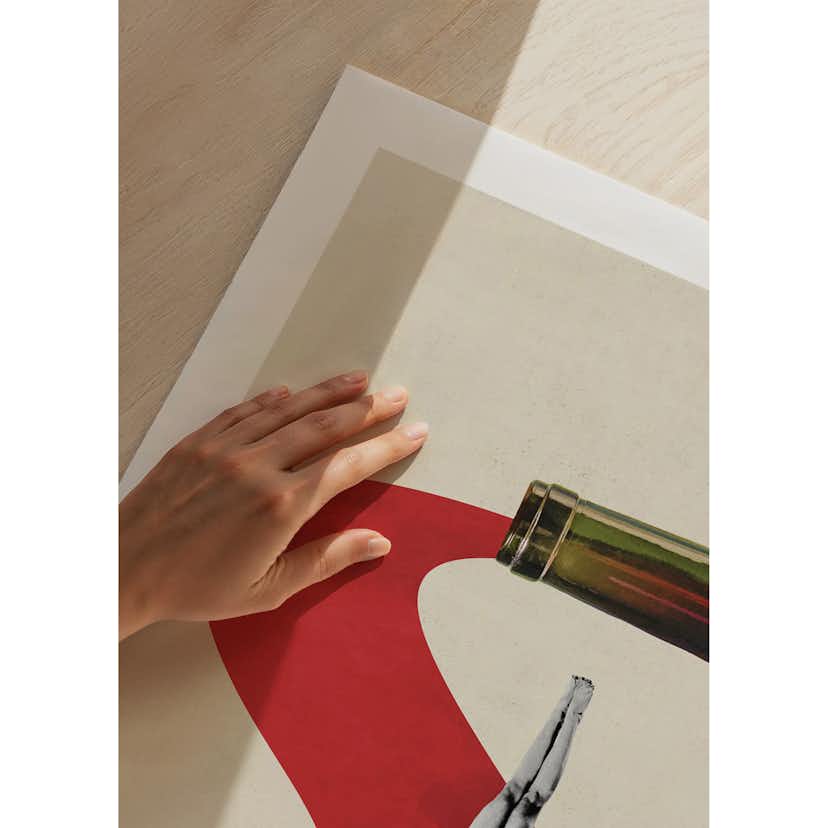 Poster Gallerix Diver In Wine River