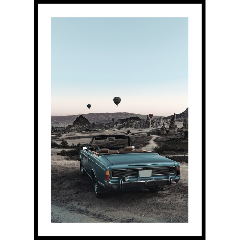 Poster Gallerix Vintage Car Lookout Point