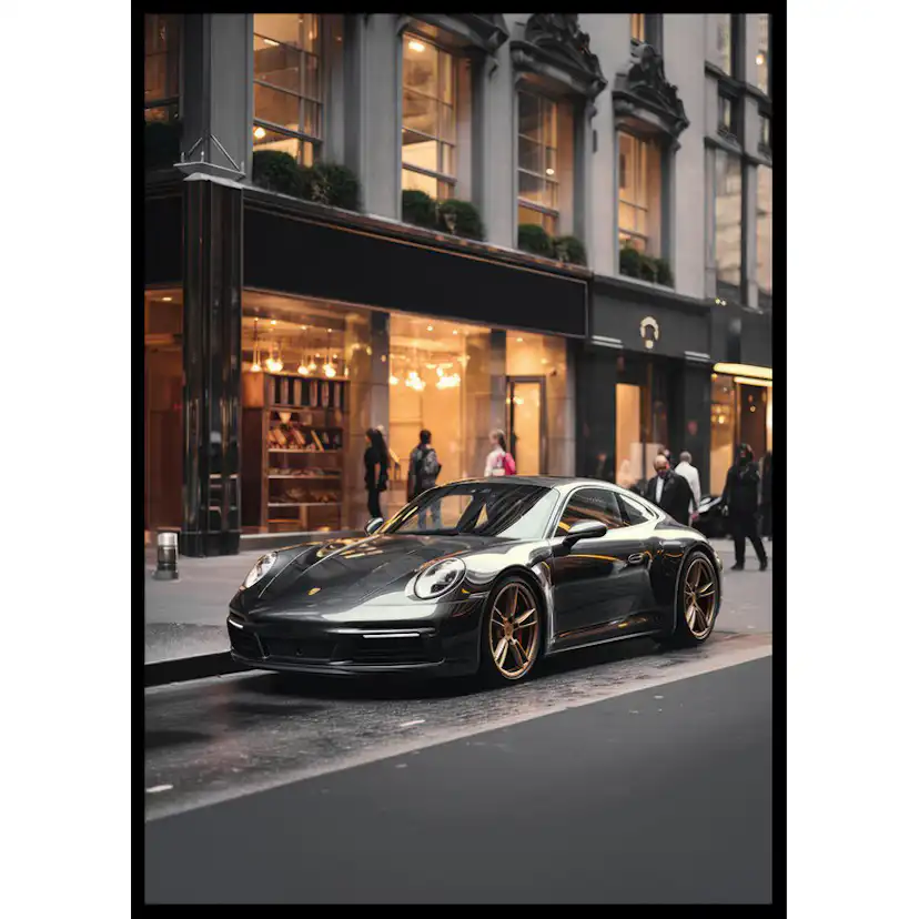 Poster Gallerix Porsche 911 Carrera Street View