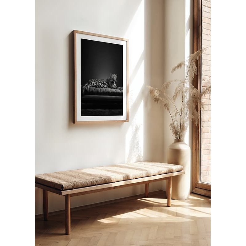 Poster Gallerix The Pet Leopard B&W