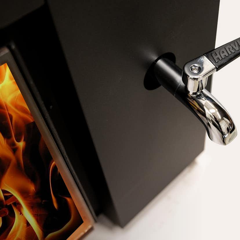 Vedeldad bastuugn Harvia Linear 22 GreenFlame RS