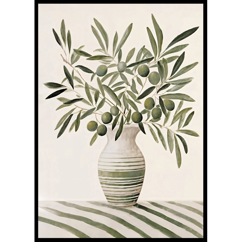 Poster Gallerix Olives In Vase