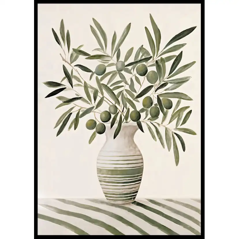 Poster Gallerix Olives In Vase