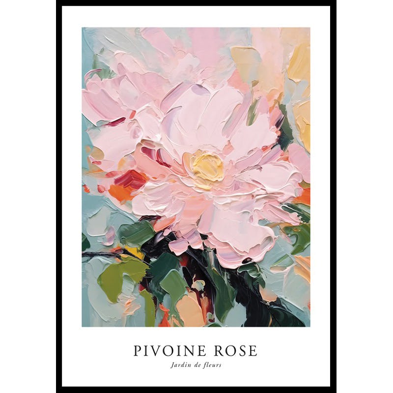 Poster Gallerix Pivoine Rose