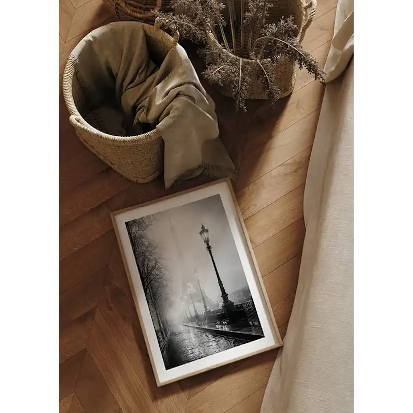 Poster Gallerix Paris In Fog B&W