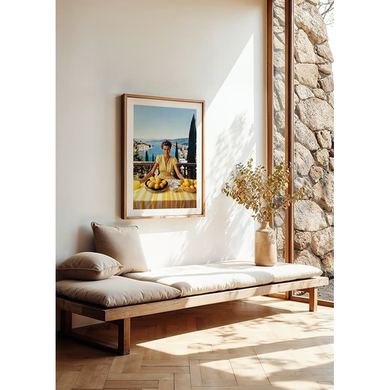 Poster Gallerix Femme Et Citrons