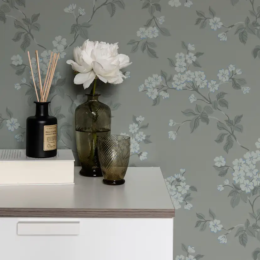 Tapet Duro Karin Grå 67901 QuickUp, Mönstrad Grå