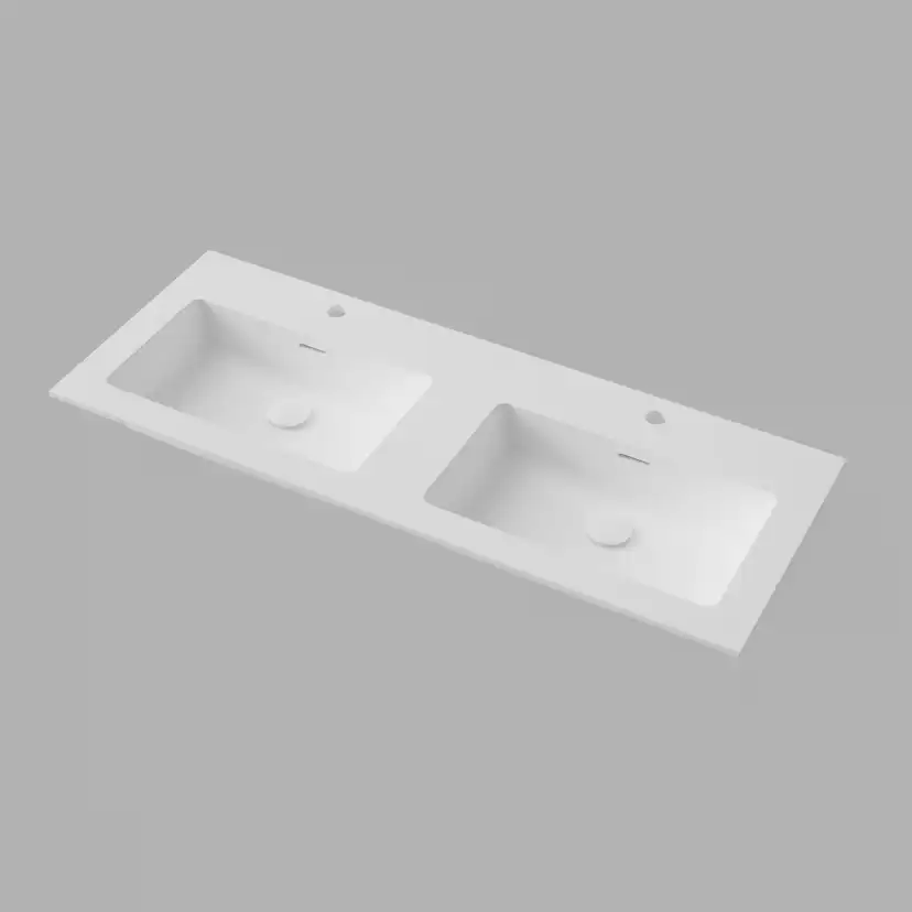 Tvättställ INR Smooth Solid Surface Dubbel