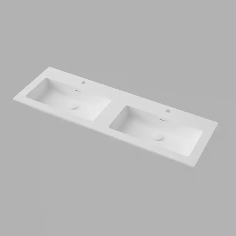 Tvättställ INR Smooth Solid Surface Dubbel