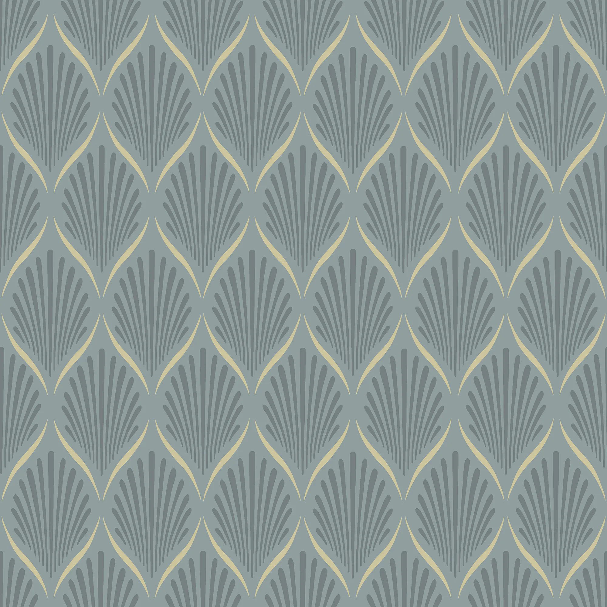 Tapet Duro Lilly Blå 68103