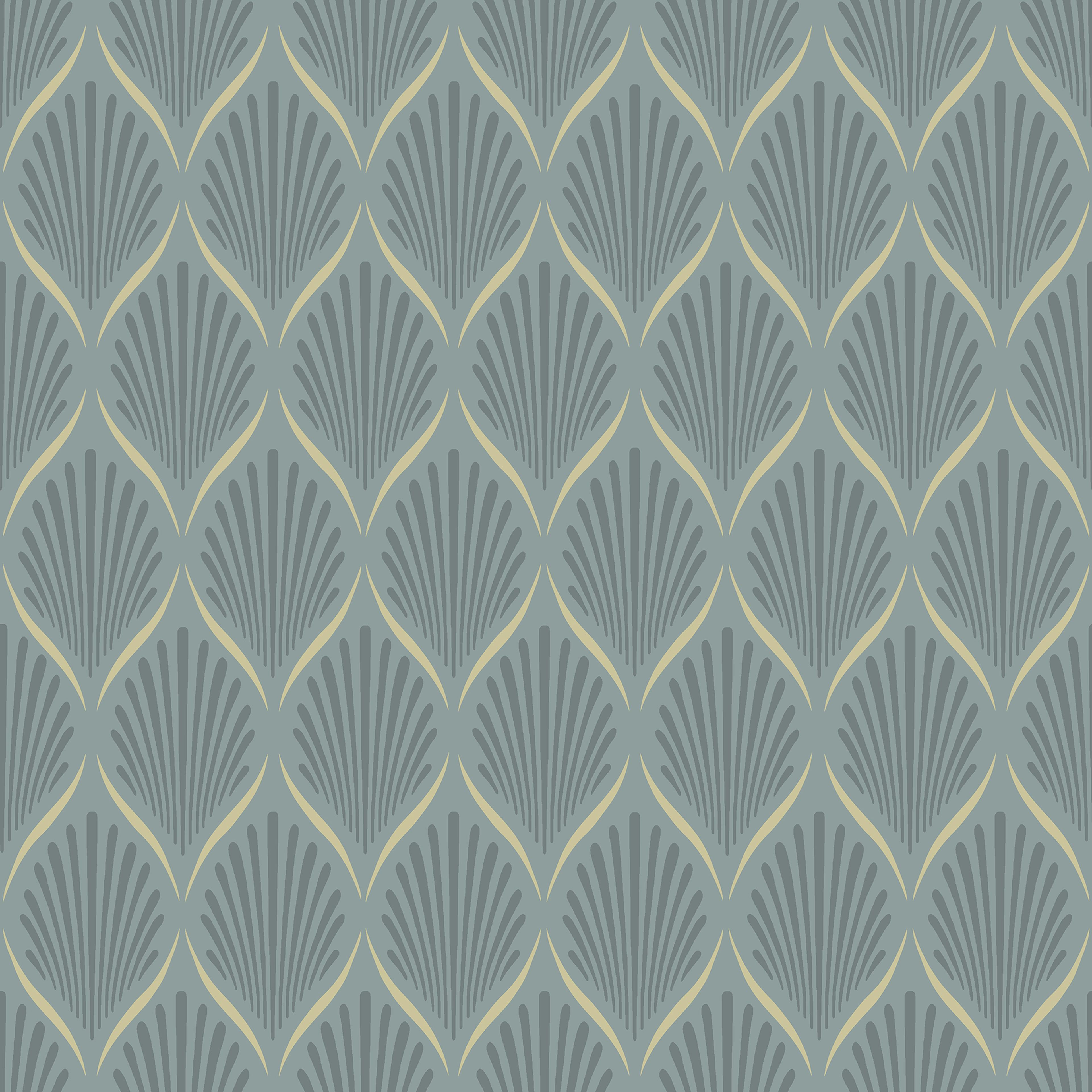 Tapet Duro Lilly Blå 68103