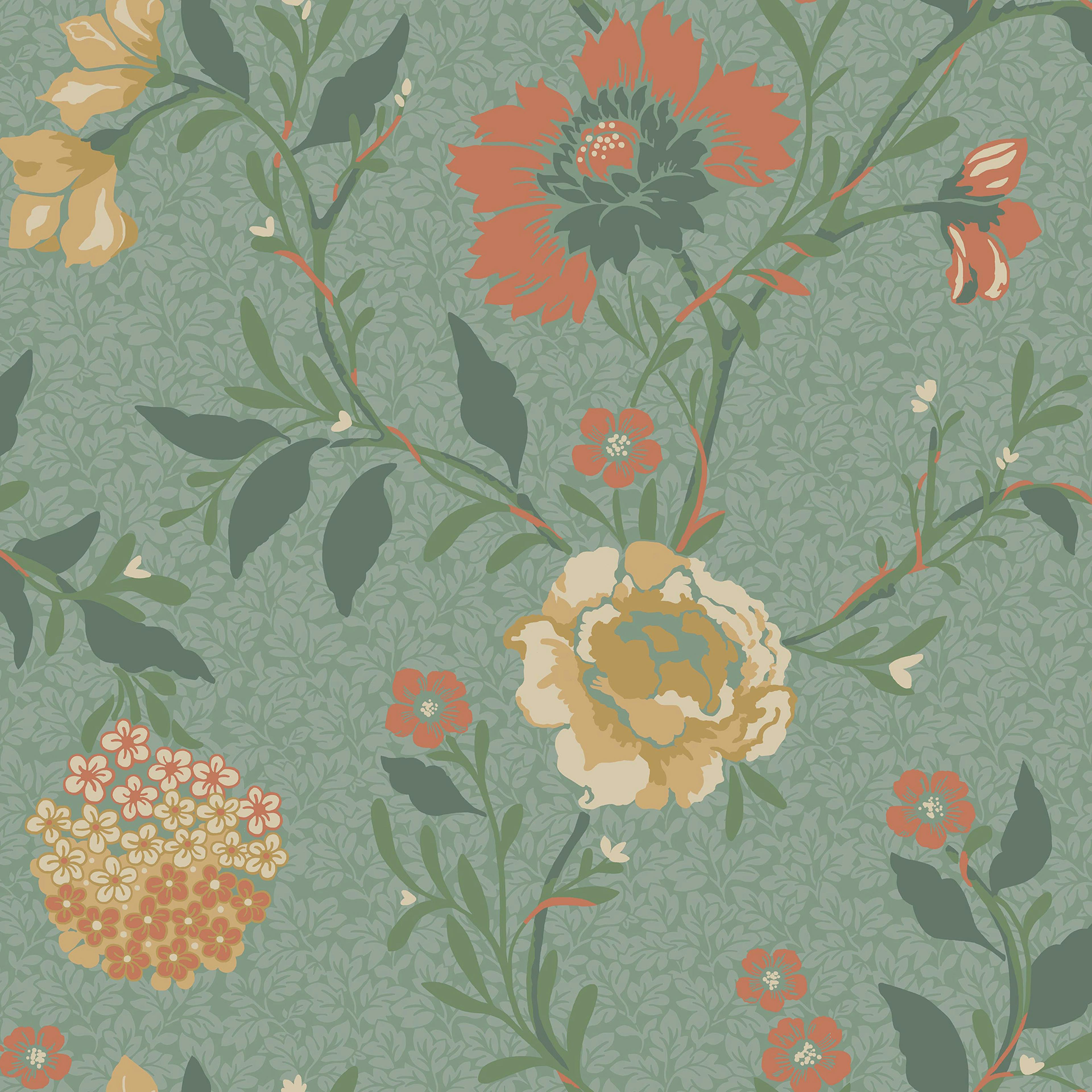 Tapet Duro Vildros 68302 QuickUp, Mönstrad Grön