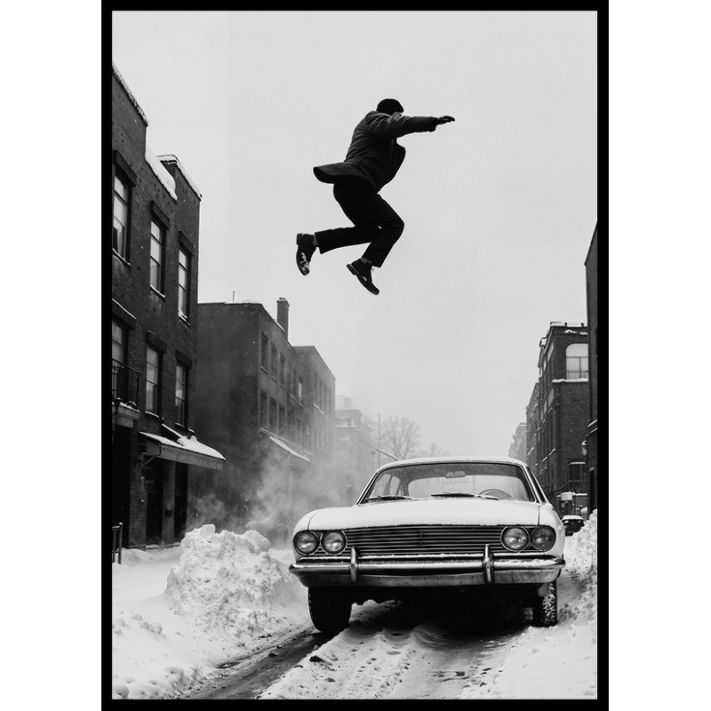 Poster Gallerix Airborn Over Car