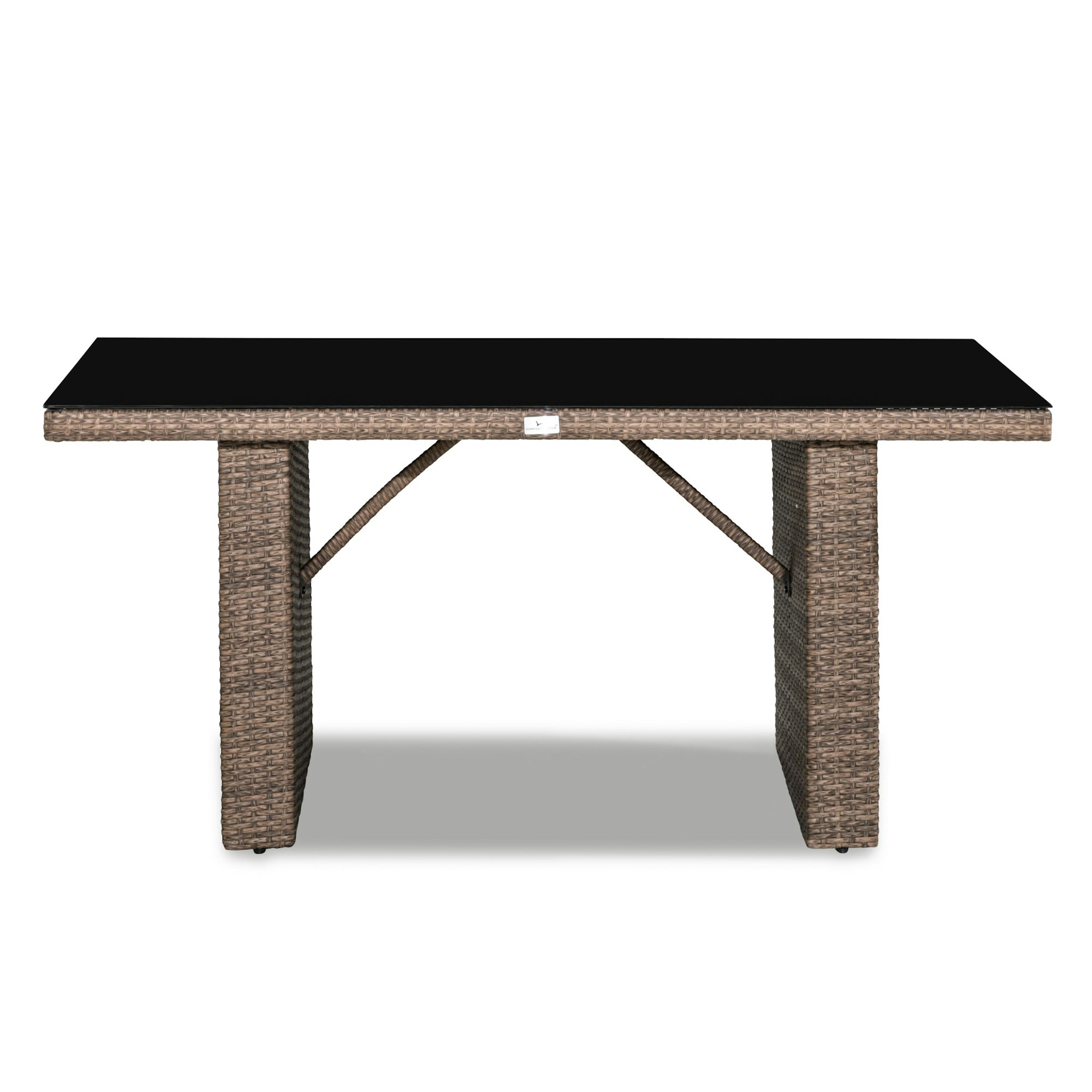 Utebord Comfort Garden James Glasskiva 85x145 cm Utomhus