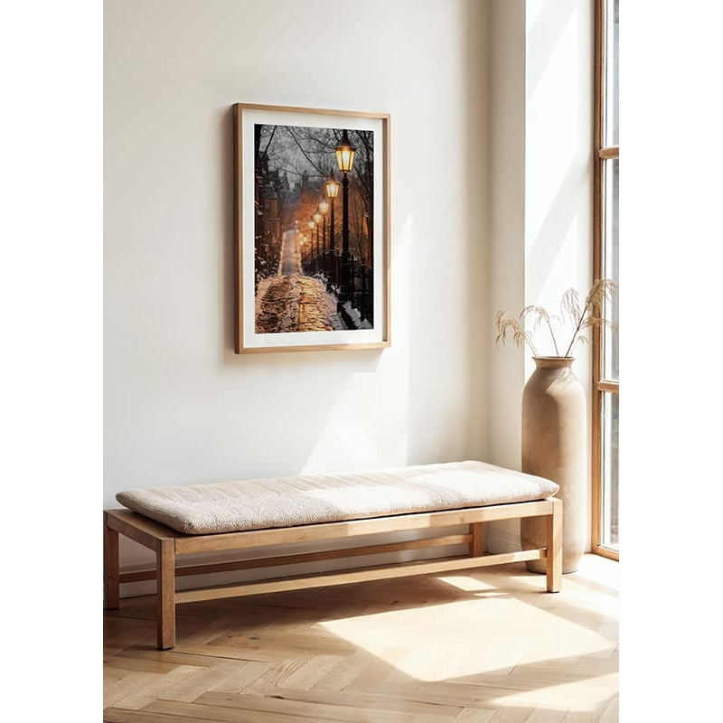 Poster Gallerix Illuminated Winter Street