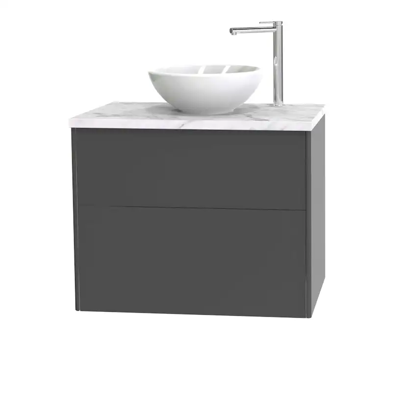 Tvättställsskåp Miller Badrum Brooklyn 80 med Lådor för Bänkskiva