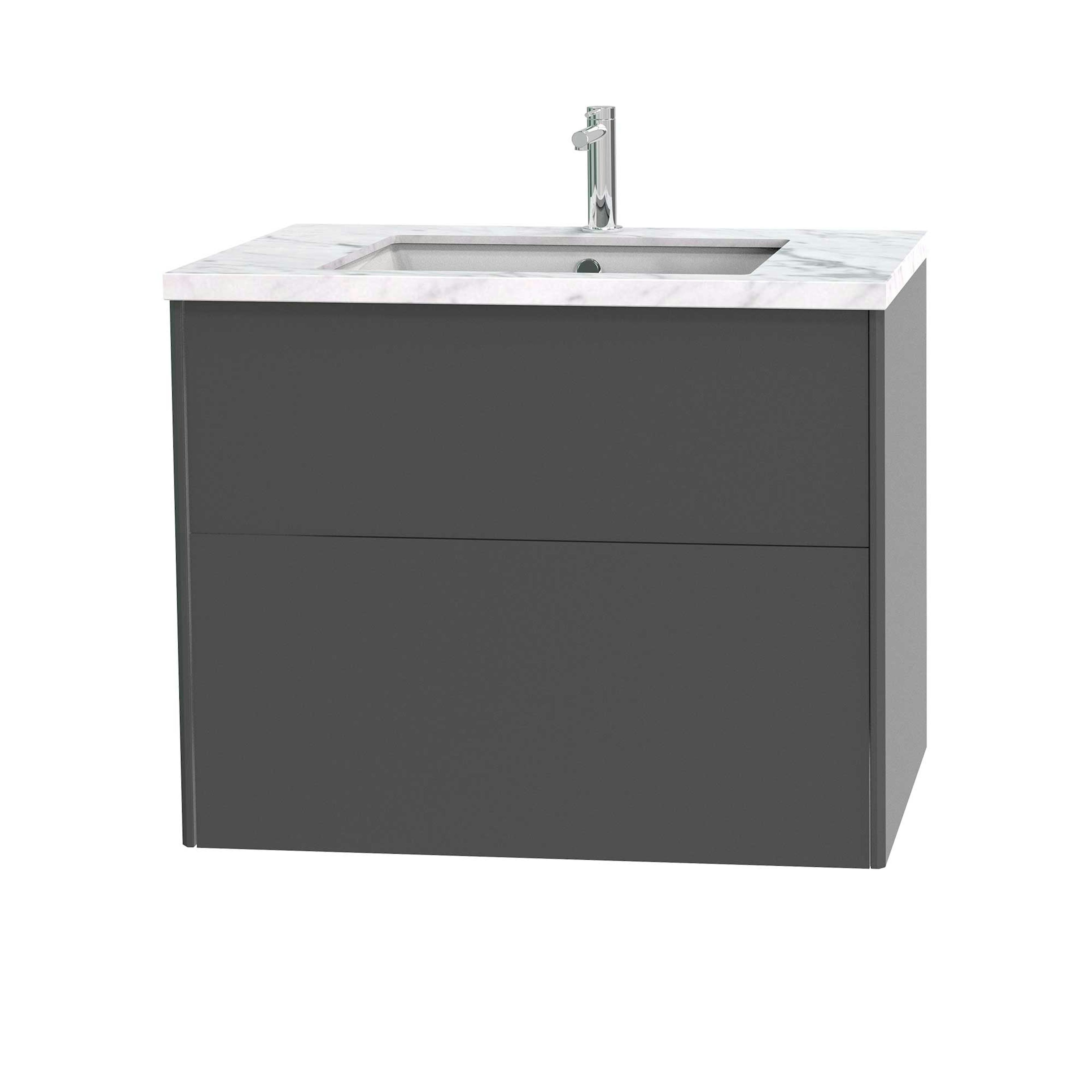 Tvättställsskåp Miller Badrum Brooklyn 80 med Lådor för Bänkskiva