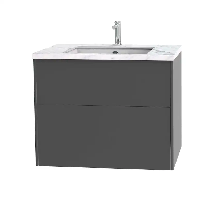 Tvättställsskåp Miller Badrum Brooklyn 80 med Lådor för Bänkskiva