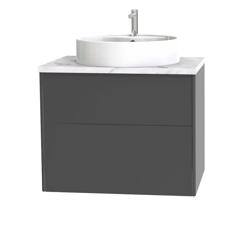 Tvättställsskåp Miller Badrum Brooklyn 80 med Lådor för Bänkskiva