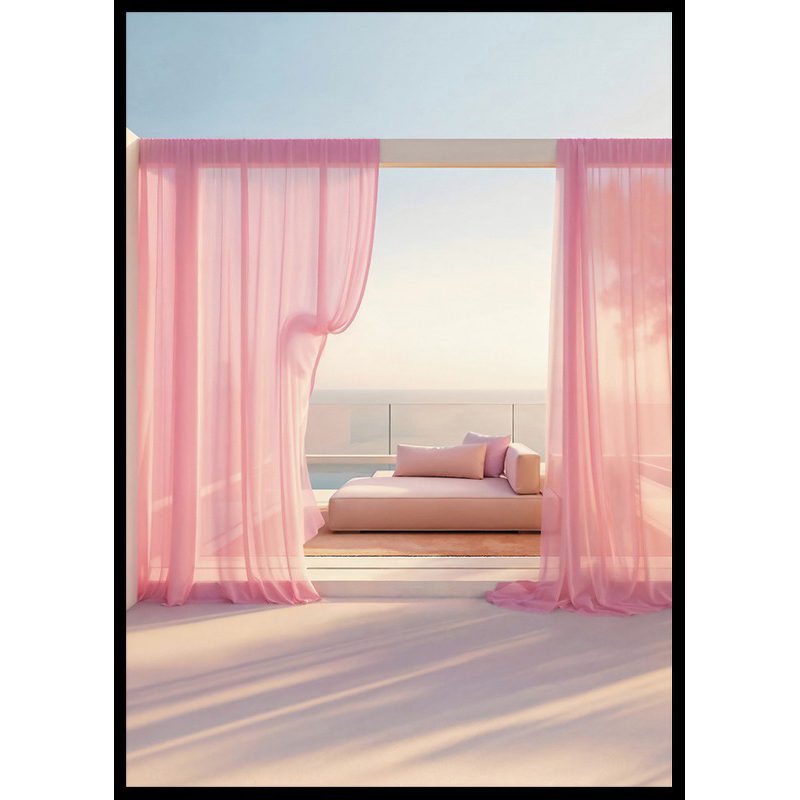 Poster Gallerix Daybed In Pink