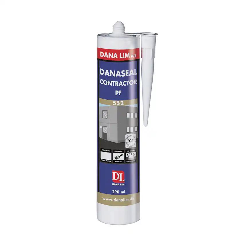 Fogmassa Danalim Danaseal Contrac 552 MS-Hybrid Polymer 290 ml Svart