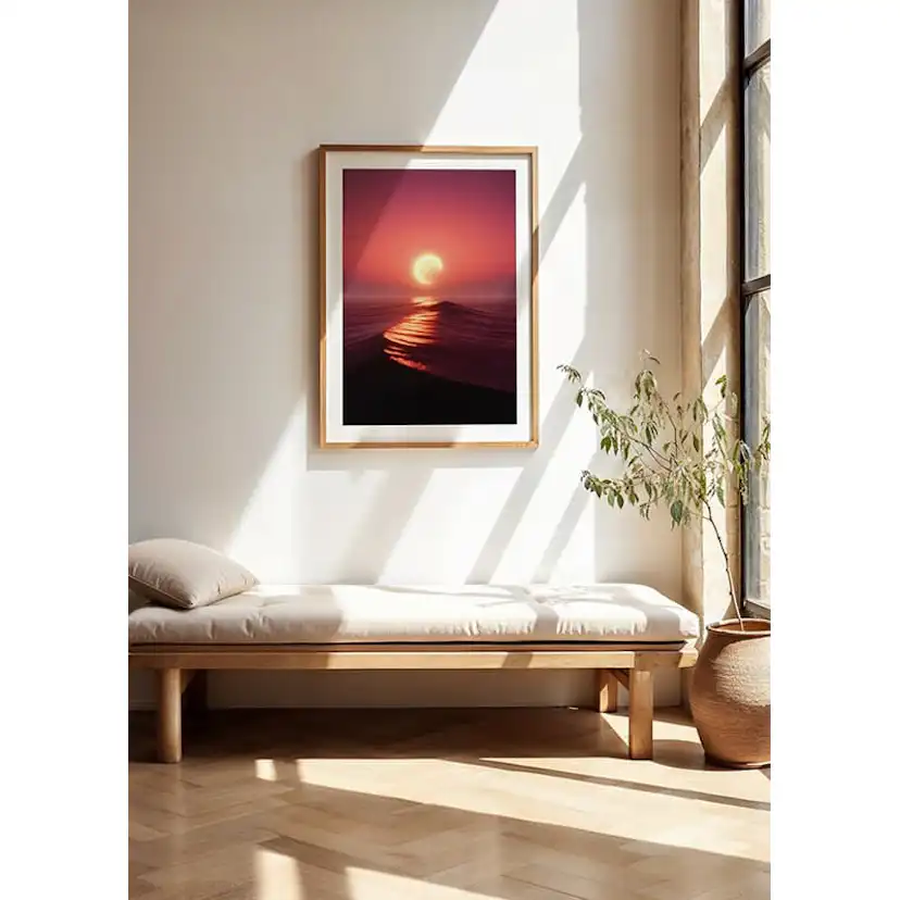 Poster Gallerix Moon Setting