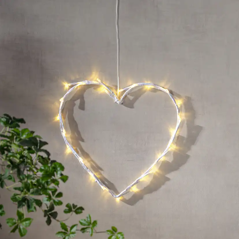 Hängande Dekoration Star Trading Crispy Hjärta LED