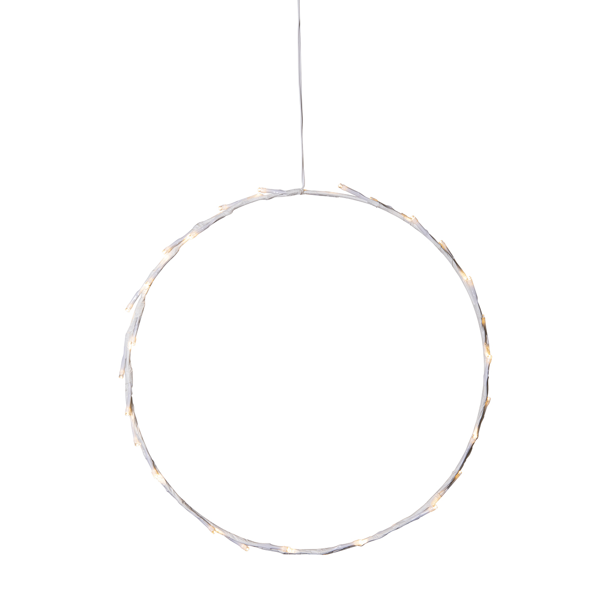 Hängande Dekoration Star Trading Crispy Krans LED