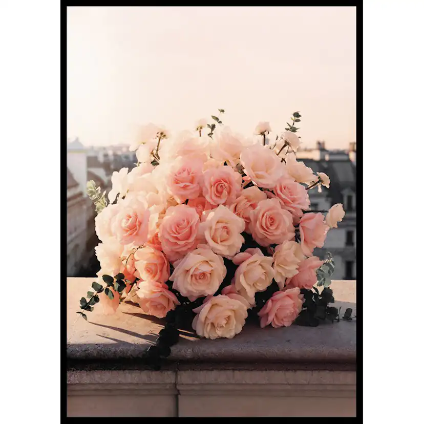 Poster Gallerix Pink Roses Bouquet