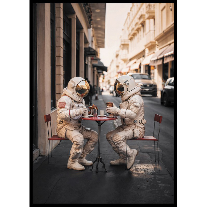 Poster Gallerix Astronauts Getting Coffee