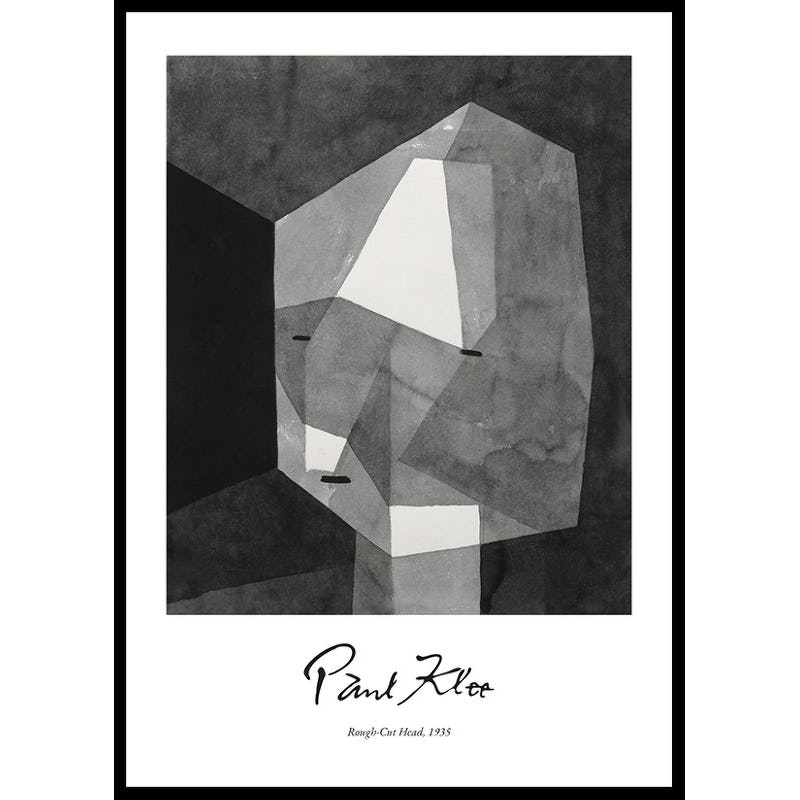 Poster Gallerix Rough-Cut Head By Paul Klee