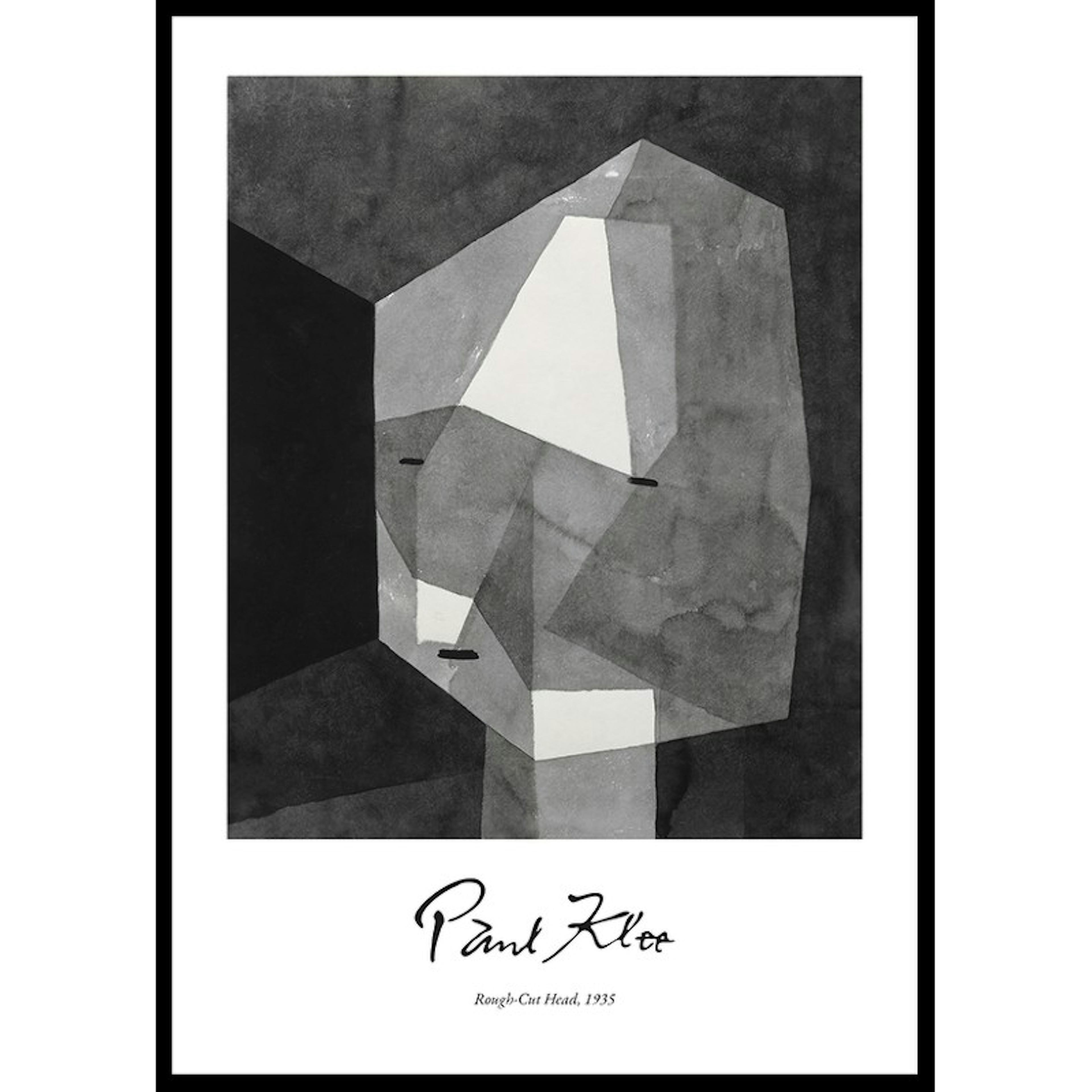 Poster Gallerix Rough-Cut Head By Paul Klee