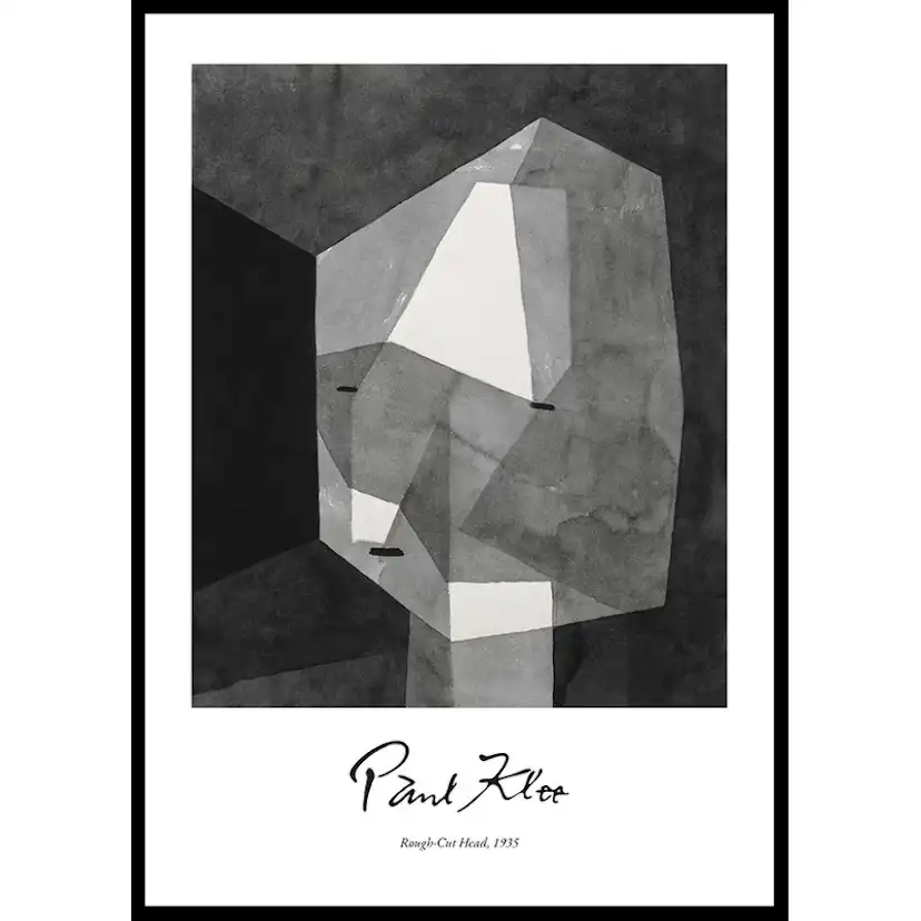 Poster Gallerix Rough-Cut Head By Paul Klee
