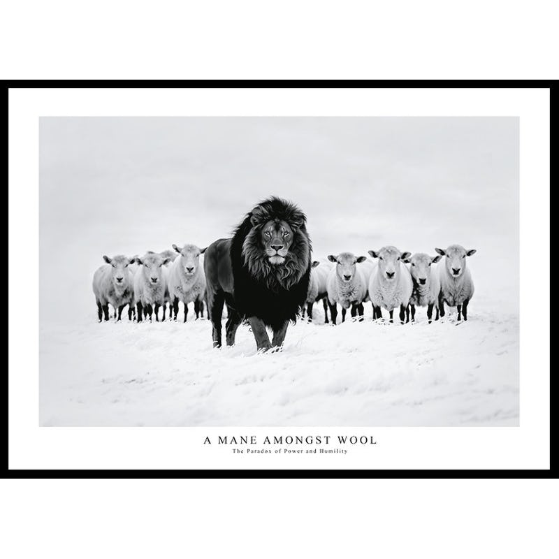 Poster Gallerix A Mane Amongst Wool