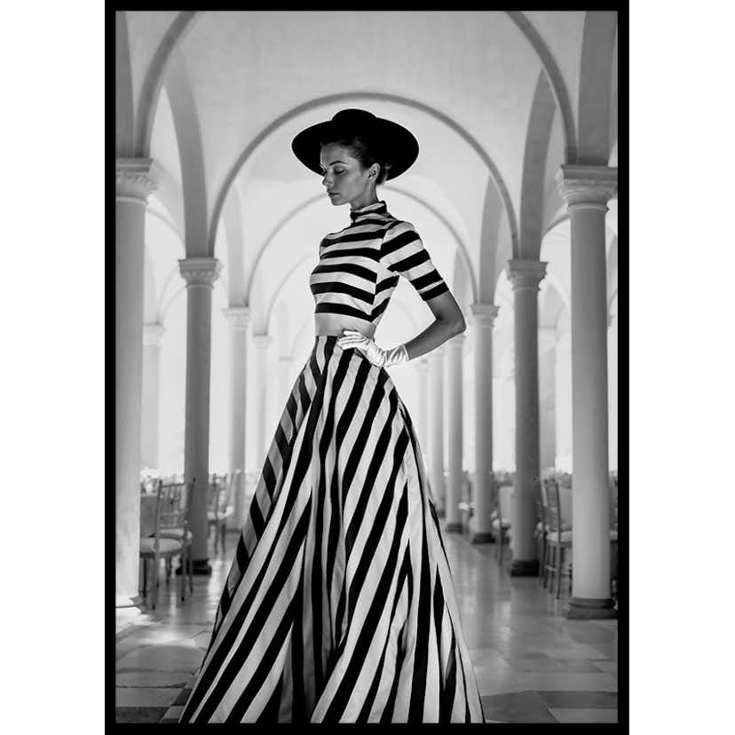 Poster Gallerix Black And White Striped