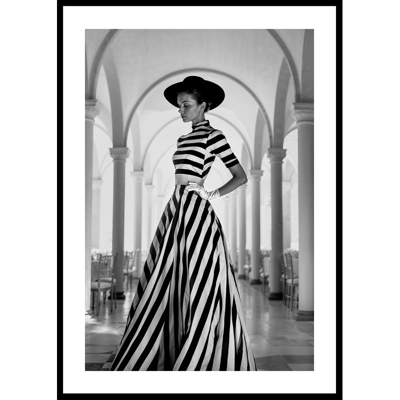 Poster Gallerix Black And White Striped