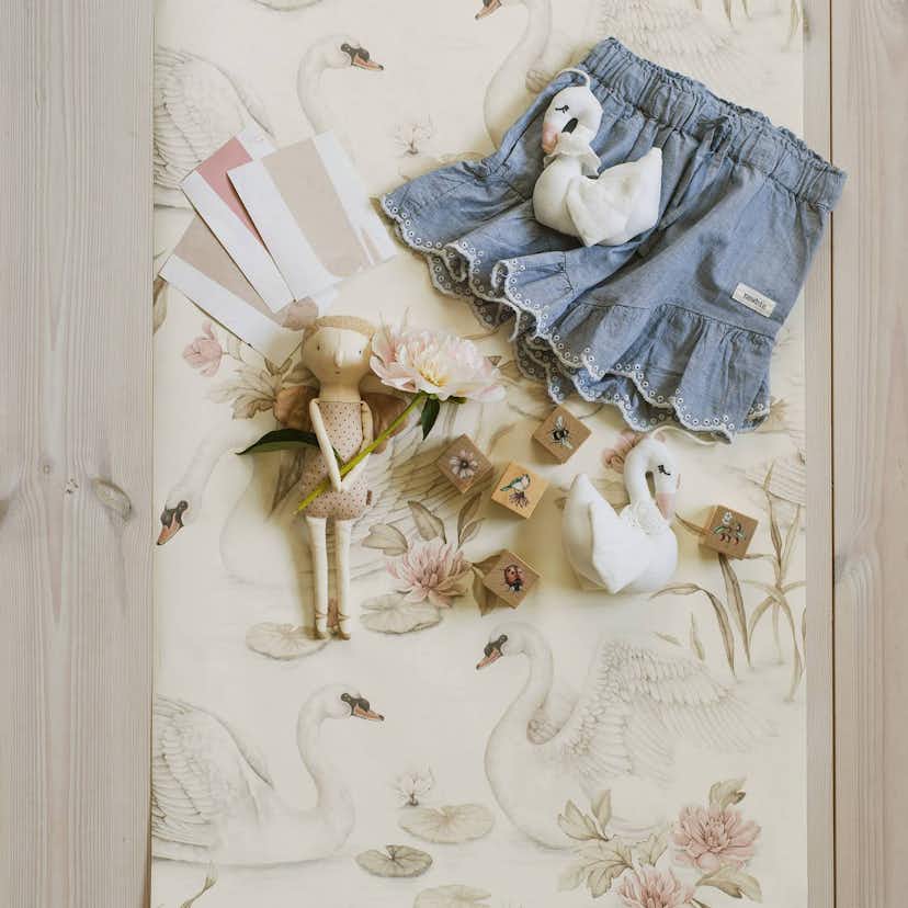 Tapet Boråstapeter Lily Swan 6924