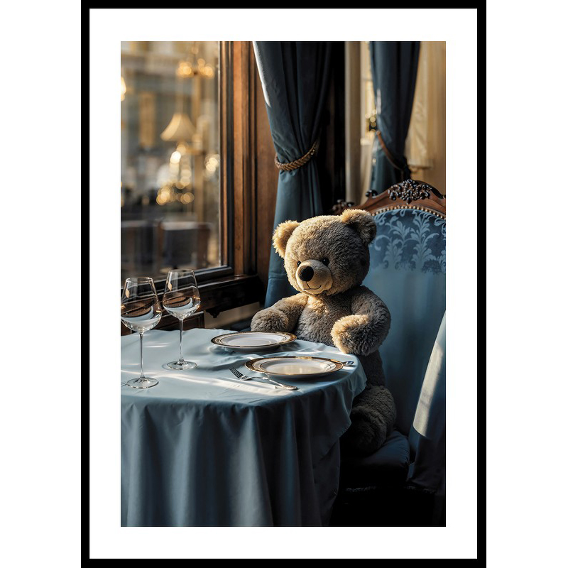 Poster Gallerix Teddy At The Dining Table