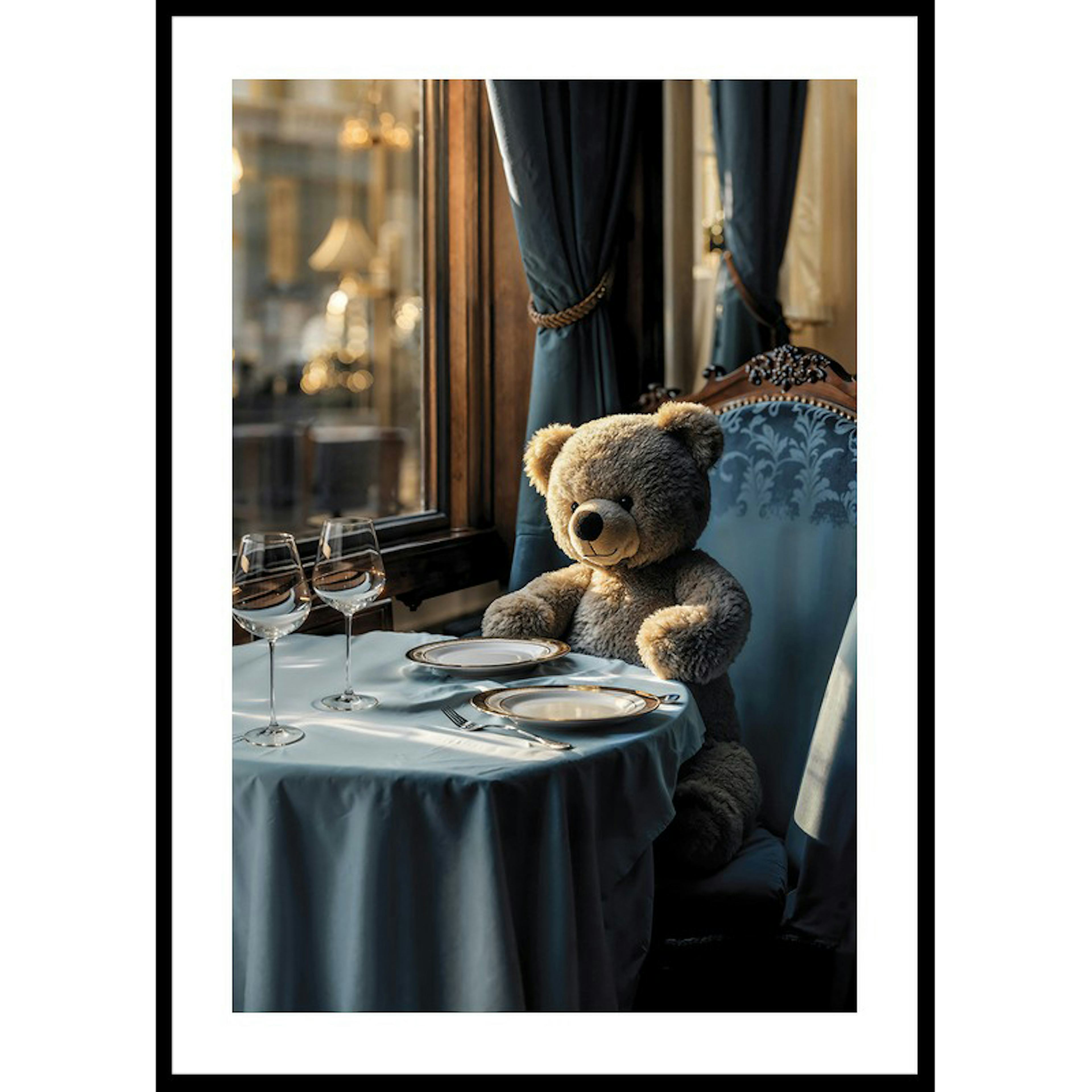 Poster Gallerix Teddy At The Dining Table