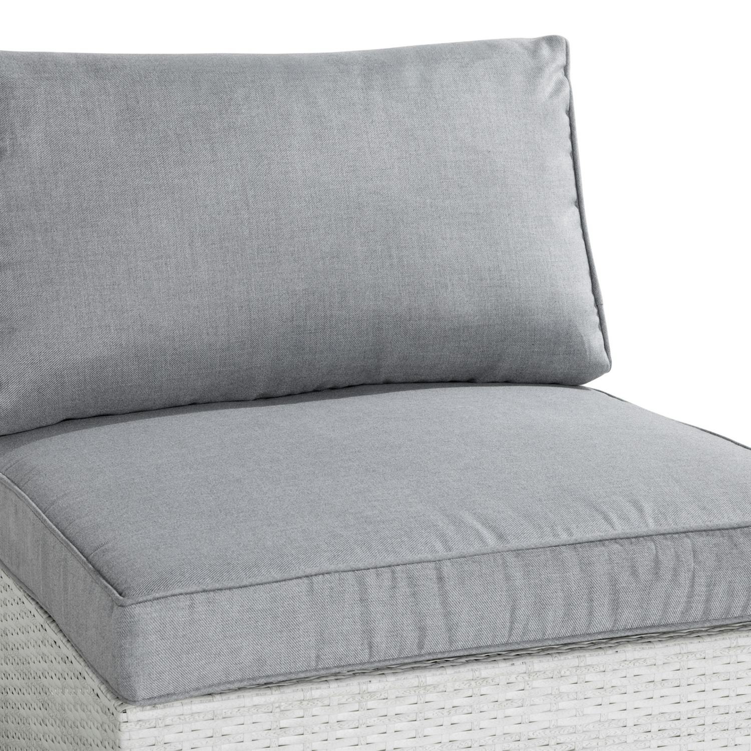 Dynfodral Comfort Garden Till Bahamas Mittmodul Utemöbel, Grå Polyester