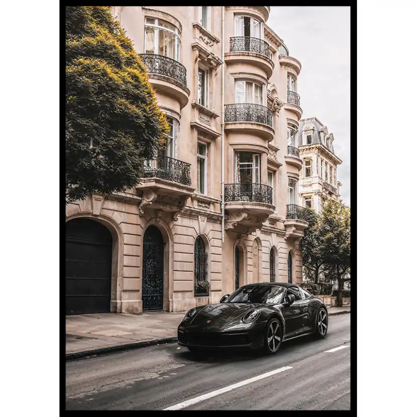 Poster Gallerix Urban Setting Porsche 911 Carrera Cab