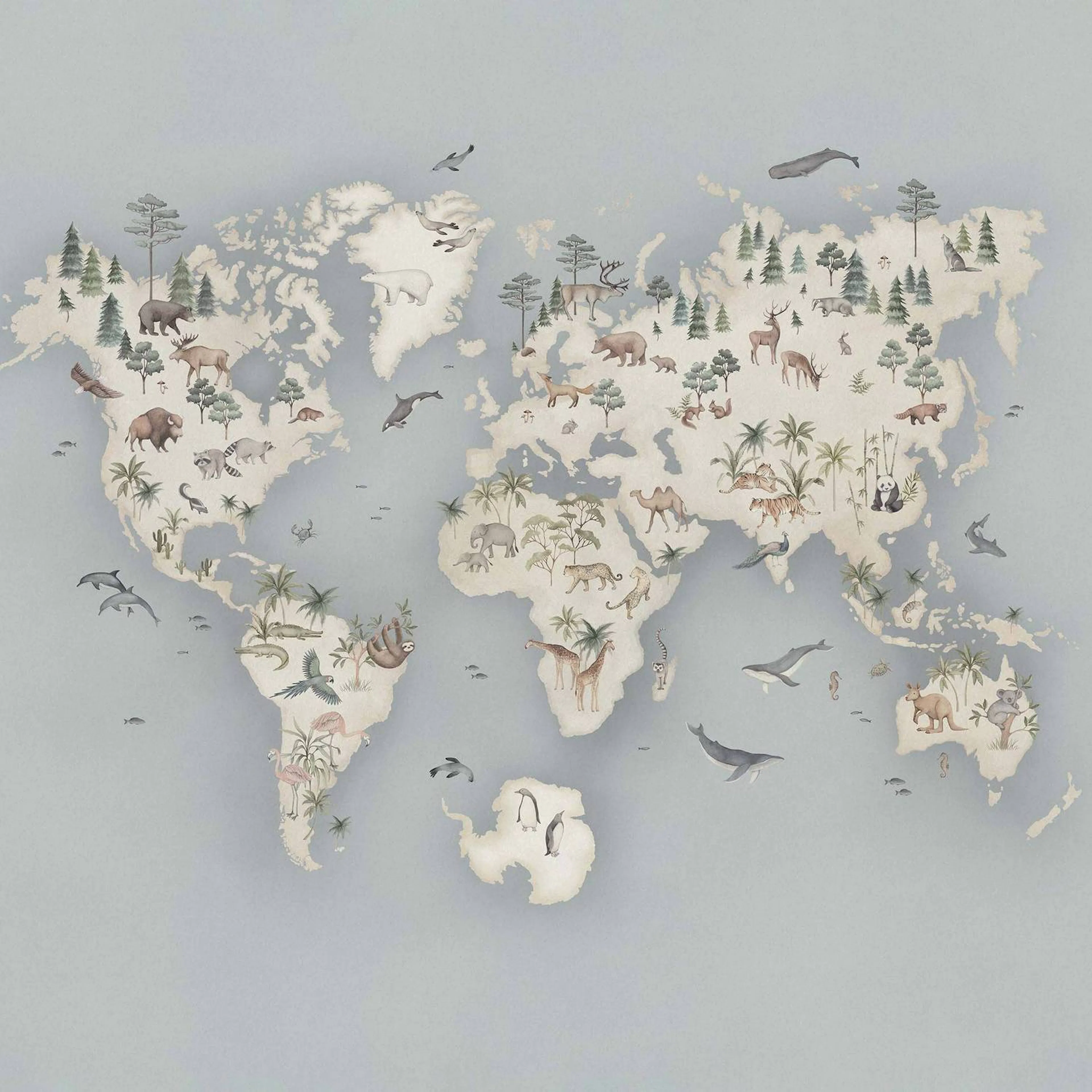 Tapet Boråstapeter Little Explorer Mural 6946